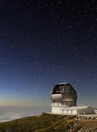 Gran Telescopio Canarias (GTC). Créditos: Pablo Bonet (IAC)